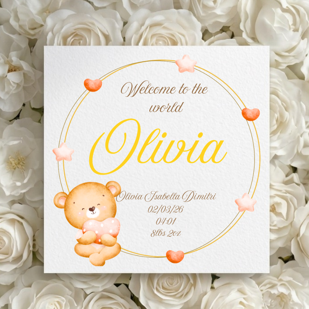 Welcome to the World Card
