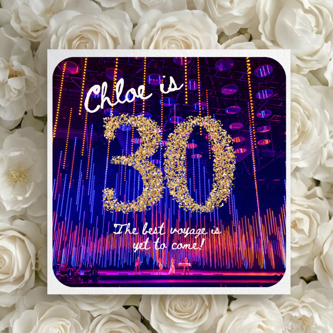 Abba Milestone Themed Birthday Card
