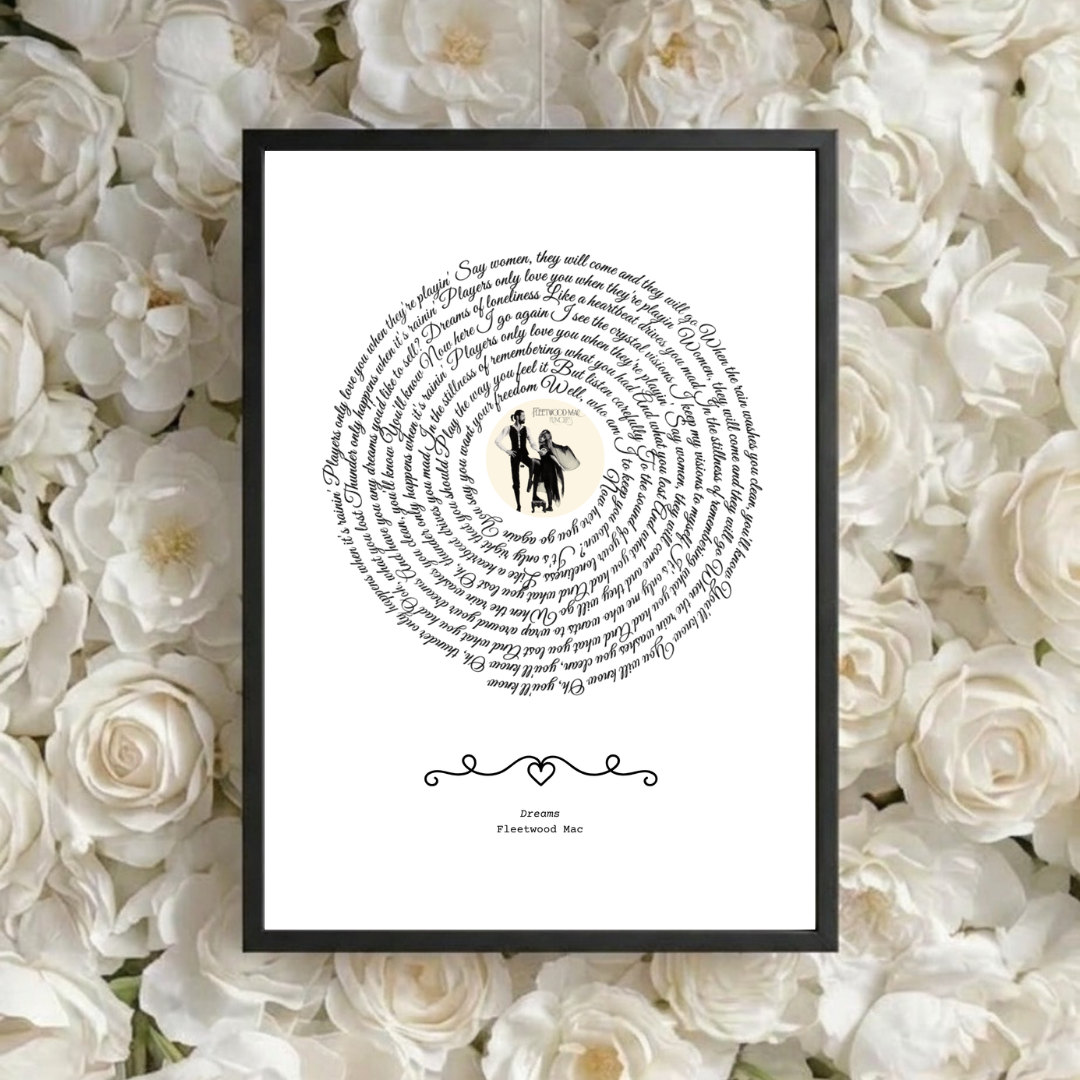 Personalised Favourite Song Vinyl with Lyrics