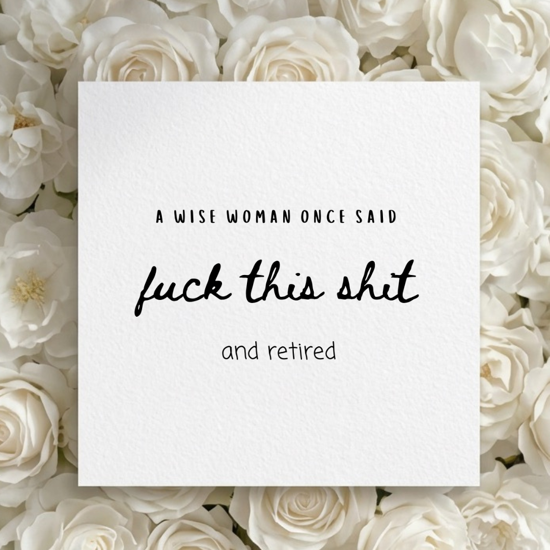 Wise Woman/Man Retirement Card